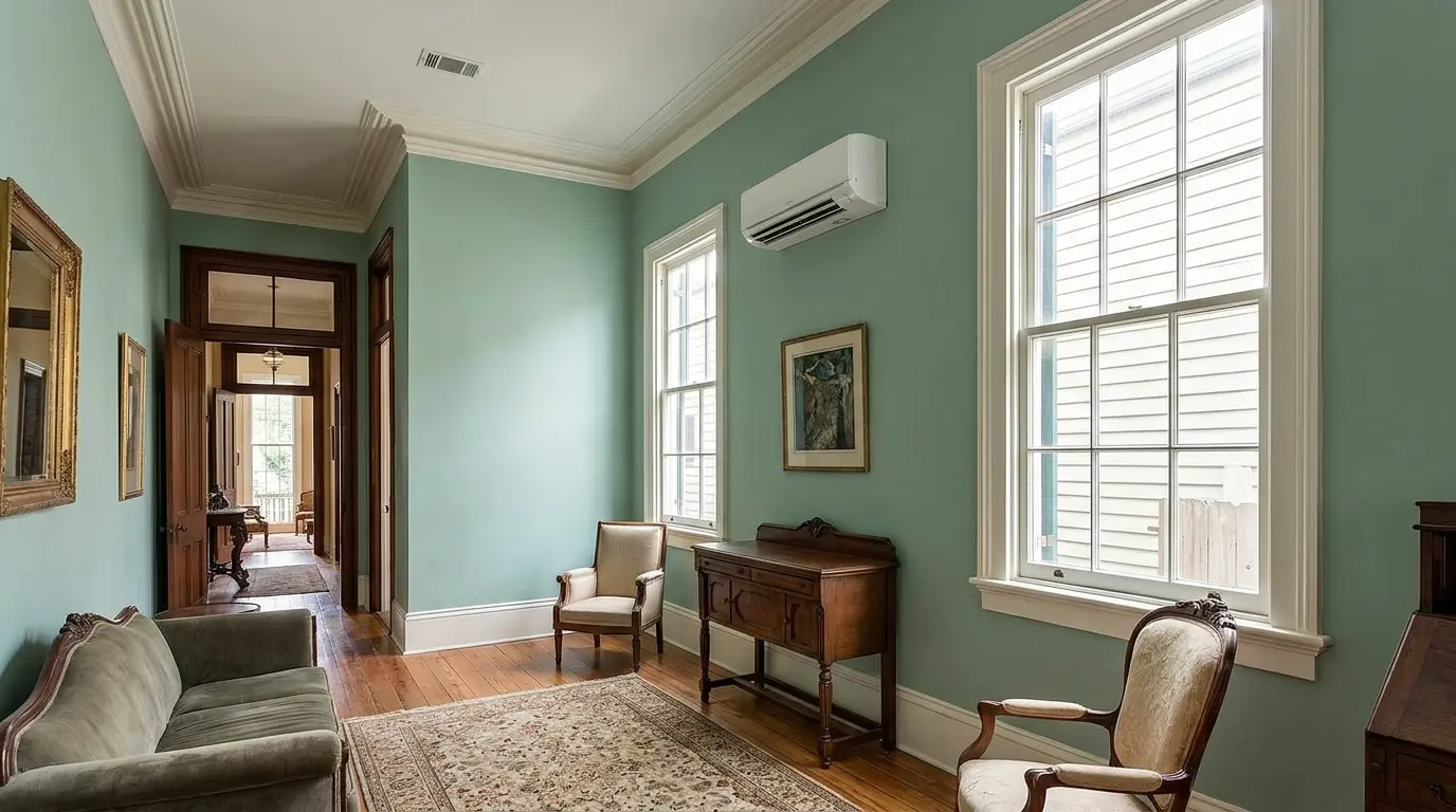 Mini-split in a historic New Orleans home