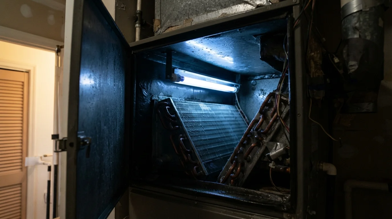 UV coil light in a New Orleans air handler