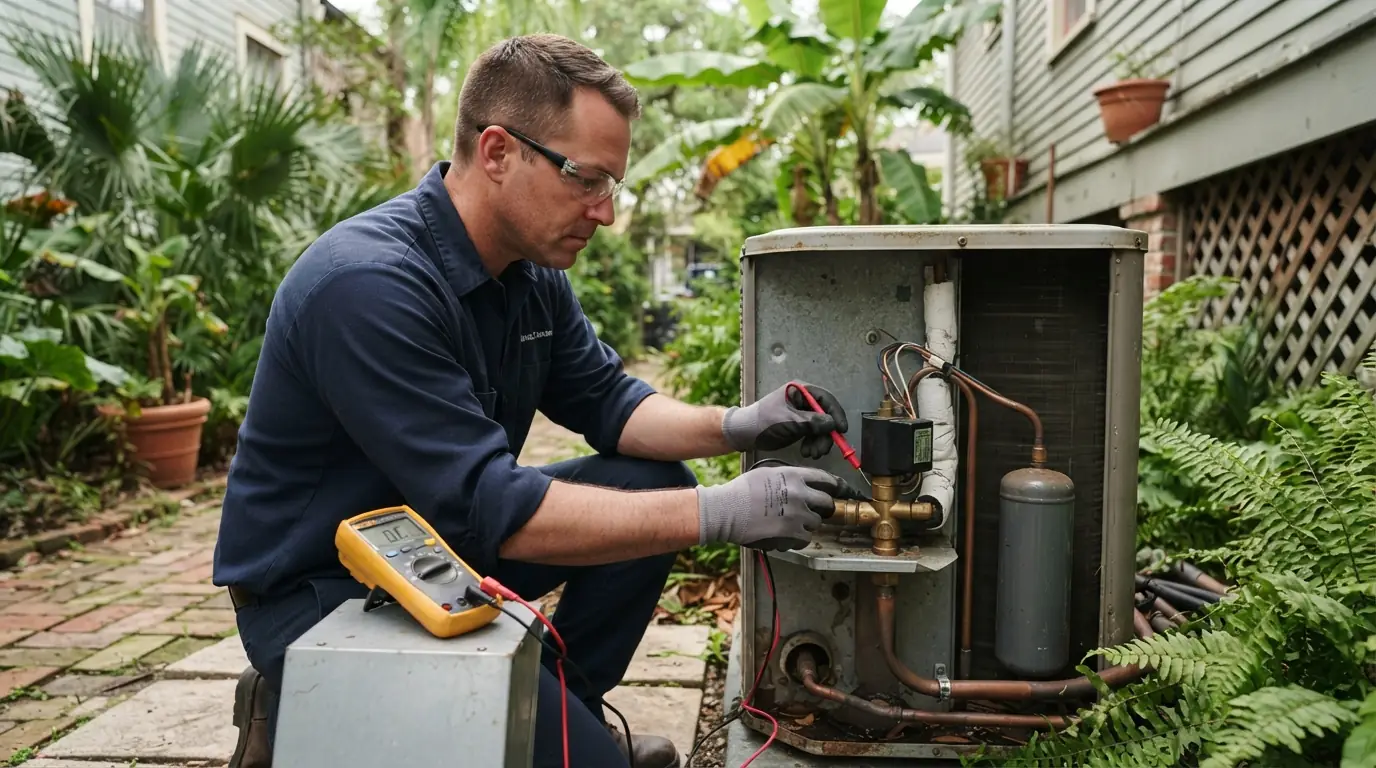 Testing a heat pump reversing valve coil