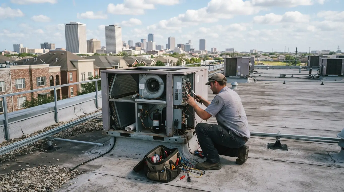 Rooftop unit service near New Orleans