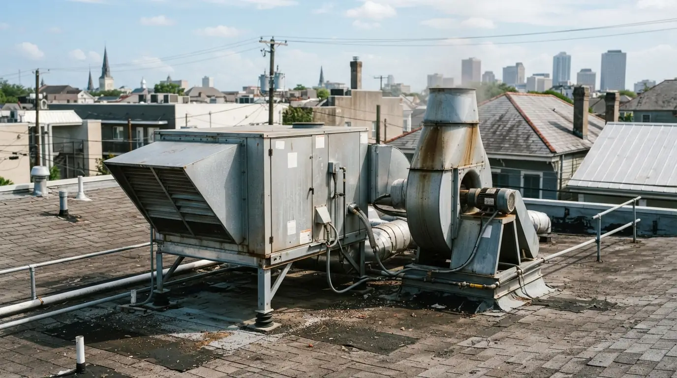 Restaurant make-up air unit near New Orleans