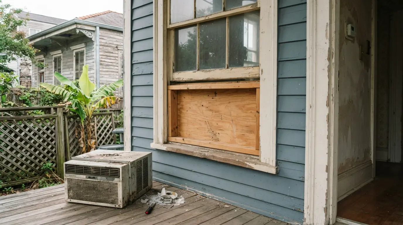 Replacing window units with central air